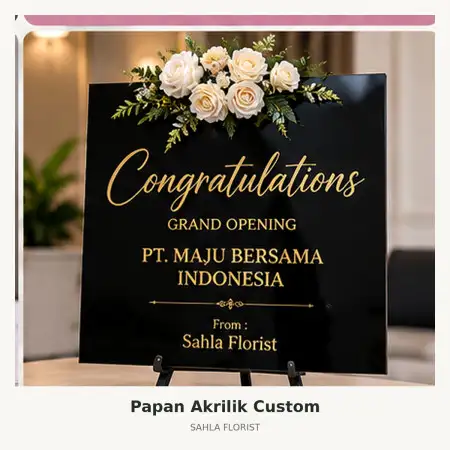 Papan Bunga Akrilik Kepulauan Aru